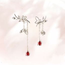 Anime Tian Guan Ci Fu Earrings Hua Cheng Xie Lian Cosplay Ear Studs For Women Couples Flower Jewelry Props Accessories Gifts