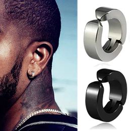 Punk Non Piercing Clip for Man Woman Titanium Steel Magnetic Type Stud Earrings Teens Hip Hop Style Ear Ring Jewelry Accessories