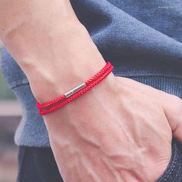 Charm Bracelets Trendy Red Rope Bracelet Multicolor Handmade Woven Braslet Men Women Customized Friendship Braclet Lucky Yoga Jewelry Gift