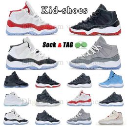 dhgate sapatos infantis quentes jumpman 11s tênis de basquete infantil cereja legal meninos e meninas tênis infantis concord tênis ao ar livre sapato infantil tamanho grande 4 anos