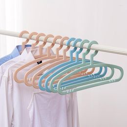 Hangers 10Pcs Portable Plastic Display Hanger Multifunctional Drying Rack Adult Student Home Non-slip Clothing Storage