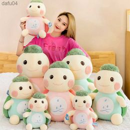 Dolls New plush couple tortoise toy cute plush pillow stuffed cushion birthday child girl Valentine's day gift L230522