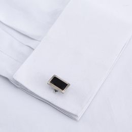 Men's Casual Shirts French Cuff Pocket Party No Sleeve Classic Quality Wedding Men's Formal Long White Shirt Dress With Cufflinks Male