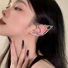 Goth Fairy Ear Cuff Earring Dark Elf Ear Clip No Piercing Earrings For Women Punk Halloween Earcuff Jewellery Party