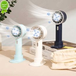 New Mini Handheld Fan Portable USB Rechargeable Cooling Fan Semiconductor Refrigeration 2200mAh Battery Hand Fan For Outdoor