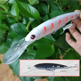 Baits Lures Noeby 1pc 16cm/73g 14cm/52g 12cm/32g Swimbait Fishing Minnow Lure Hard Artificial Bait Fishing Tackle minnow of wobbler 230525