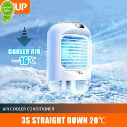 New Electric fan rechargeable portable Desktop Silent usb Camping cooling mini portable fan air conditioners Home humidifier