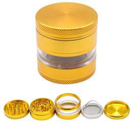 Smoking pipe New detachable metal smoke grinder with filter screen 63MM