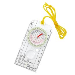 Compass Navigation Map Reading Scouts Camping Hiking Scale Ruler Outdoor Orienteering Tools