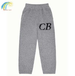 Men's Pants Winter New Letter Jacquard Cole Buxton Knit Trousers Men Women High Quality Oversize Loose design5569d