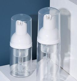 30ml 60ml Plastic Foam Pump Bottle 2oz Clear White Soap Dispenser Bottles Hand Sanitizer Foaming Container