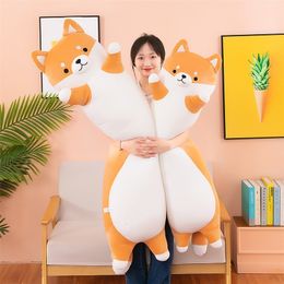 Plush Dolls 130CM Cute Soft Long Cat Toys Stuffed Pause Office Nap Pillow Bed Sleep Pillow Home Decor Gift Doll for Kids Girl 230525