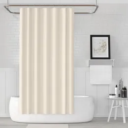 Shower Curtains Zethome 0010 Cream Curtain 180 X 200 Cm Modern Design Polyester Fabric Waterproof Washable Mould (71" 78")