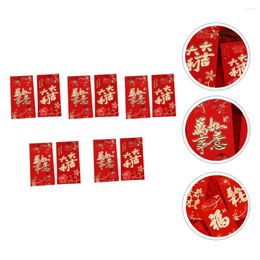 Gift Wrap 20 Pcs Chinese Wedding Decoration 2023 Year Envelopes Chinoiserie Money Packet Lucky Red Ox Pockets Zodiac Gifts