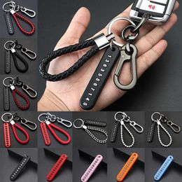 Keychains with anti loss phone number pendant Ring Car keychain accessories G230526
