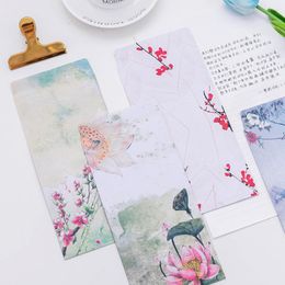 Gift Wrap 20 Pcs Invitation Envelopes Vellum Self-adhesive Floral Letter Wedding Files Folder Budget