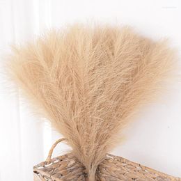 Decorative Flowers 15/30pcs Artificial Pampas Grass Bouquet Holiday Wedding Party Home Decoration Fake Plant Simulation Dried Flower Reed