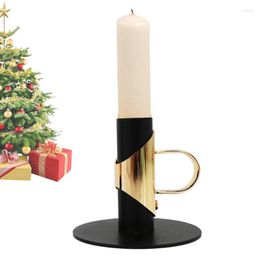 Candle Holders Candlestick Holder Retro Metal Stick Decorative Iron Rustic Stands Christmas Holidays Decorations For Home