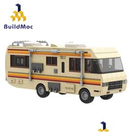 Blocks New Moc American Drama Breaking Bad Classic Walter White Pinkman Cooking Lab Rv Town Hightech Ideas Building Block Toy Kid Gi Dhmf3