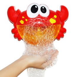 Bath Toys Bubble Crabs Baby Bath Funny Toddler Maker Pool Swimming Bathtub Soap Machine Bathroom Toys for Children Kids 230525