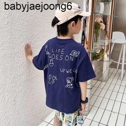 2023ss Spring/Summer DD New Boys and Girls' Fashion Brand Printed Pure Cotton Cartoon Embroidery Short Sleeve T-shirt