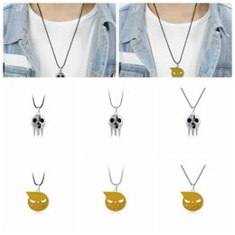 Pendant Necklaces 2023 Anime Soul Eater Pendants Necklace For Women Metal Chain Accessories Cosplay Props Fashion Jewellery Gift