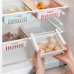 Hanging Baskets Retractable Refrigerator Partitions Drain Fruits Storags Boxes Fridge Shelfs Holder Drawer Type Storage Box Classification