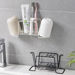 Bathroom Storage & Organisation Toothbrush Spinbrush Wall Mount Suction Holder Stand Rack Home Seamless