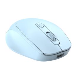Macron Multi-Color Mute sem fio mouse sem fio recarregável Mouse de jogos Bluetooth para PC e Laptop Gabinete de computador
