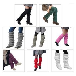 Women Socks Baggy Slouchy Long Crochet Knitted Furry Boot Stockings
