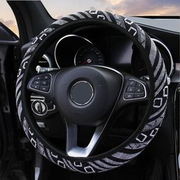 Steering Wheel Covers Folk-custom 15 Inch Car Cover Universal Fit Most Automotive Ethnic Style Coarse Interiors