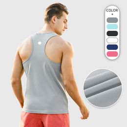 Men's Sleeveless Shirt Fitness Mens Tight Blank Tank Top Workout Vest Cotton Muscle Tank Top Gyms Clothing BX-23106