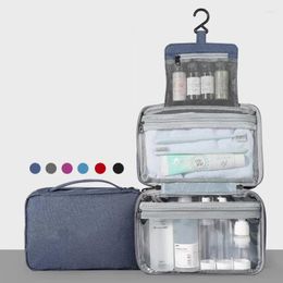 Storage Bags Portable Travel Cosmetic Bag Toiletry Organiser Pouch Makeup Dry Wet Separation Women Men Waterproof