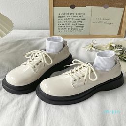 Designer Dress Shoes College Style Patent Leather Jk Uniform Loli For Women Spring 2023 Round Toe Thick Sole Tea Party Lolita