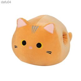 Dolls Cartoon Round Soft Cat Plush Toy Childrens toy Sofa Pillow Cushion Kaii Cushion Toy Gift Childrens room Decoration L230522