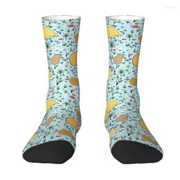 Men's Socks Funny Men's Capybaras In Blue Dress Unisex Warm Breathbale 3D Printing Crew