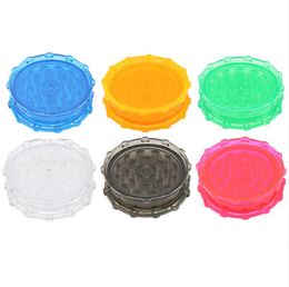 Smoking pipe Large 75mm plastic cigarette grinder with two layers of plastic lace cigarette grinder, cigarette crusher, cigarette set