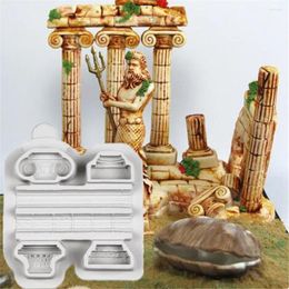 Baking Moulds Luyou 1pc Ancient Roman Column Silicone Resin Moulds Fondant Cake Decorating Tools Kitchen Accessories FM1944