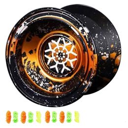 Yoyo Unresponsive Yoyo Professional Yoyo for Kids Aluminium Beginner Yo-Yos Ball for Yoyo Players with 10 Yo String 230525