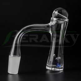 Beracky Full Weld Auto-Spinner Smoking Quartz Banger Bevelled Edge Hourglass Seamless Tourbillon Nails With Glass Bubble Carb Cap For Glass Water Bongs Dab Rigs Pipes