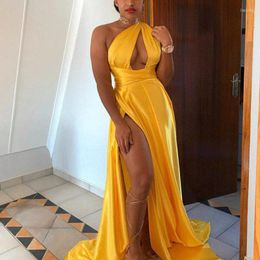 Ethnic Clothing African Women Dresses Summer Slit Wrapped Chest Leak Back Sexy Waist Fashion High-End Robe Boubou Africain Femme Party Dress