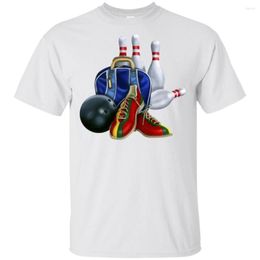 Men's T Shirts Ultra Cotton Graphic Tees - Bowling Setup Brand Clothing Tee Shirt