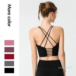 Gym Clothing Seamless Push Up Unwired Sports Bra For Women Backless 2021 Yoga Woman Top Bras Female Underwear Padded Fitness