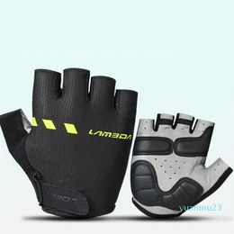 Cycling Gloves Half Finger Reflective Stripe Thin Absorbing Riding For Mountain Road Bicycle And Motorcycle In