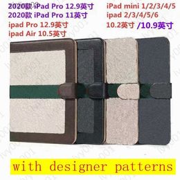 Tablet PC Cases For ipad pro11 12.9 High-grade ipad 10.9 Air10.5 Air1 2 mini456 ipad10.2 56 G Designer Fashion Leather Card Holder Pocket Cover mini 123 I01 xinjing03