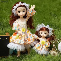 Dolls 16cm/30cm Bjd Doll Parent-child Series Changeable Doll Articulated Movable Princess Girl Play House Toy Childrens Holiday Gift L230522 L230522
