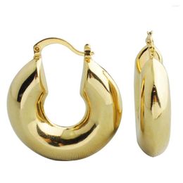 Hoop Earrings FS High Quality Simple Classic Modern Hollow 18K Gold Plated Jewellery For Banquet Fashion Earring