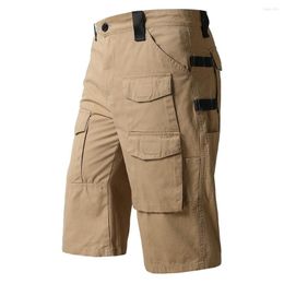 Men's Pants City Tactical Mens Multi Pockets Cargo Military Combat Cotton Pant SWAT Army Casual Cropped Trousers Hike