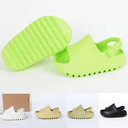 Mit Box Kinderschuhe Beliebte Säuglingsrutschen Baby Sommer Solide Slipper Junge Gril EVA Foam Runner West Slides Kinder Kinder Sandalen Größe 23-35