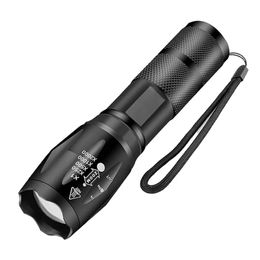 Led Flashlights Camping Torches 5 Lighting Modes Aluminium Alloy Zoomable Light Waterproof Material Use 3 AAA Batteries